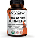 Pomona Wellness Organic Turmeric Supplement 2100 mg, 90 Tablets