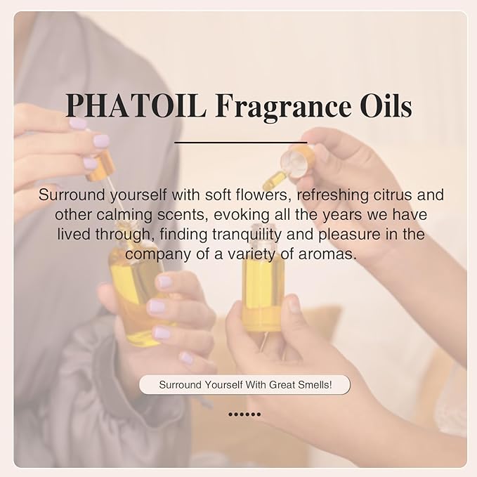 PHATOIL 3.38FL.OZ Sandalwood Sanctuary Fragrance Oils for Aromatherapy, Essential Oils for Diffusers for Home, Perfect for Diffuser, Yoga, Skin Care, DIY Candle and Soap Making - 100ml