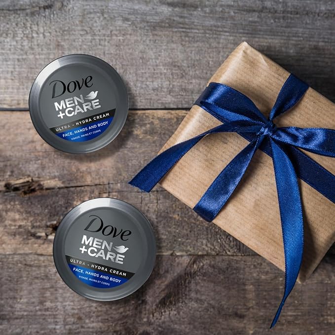 Dove Men+Care Ultra Hydra Cream - Lotion, 3-in-1 Advanced Skin Care for Men, Face Cream, Hand & Body Lotion for Dry Skin, 2.53 Fl Oz (Pack of 24)