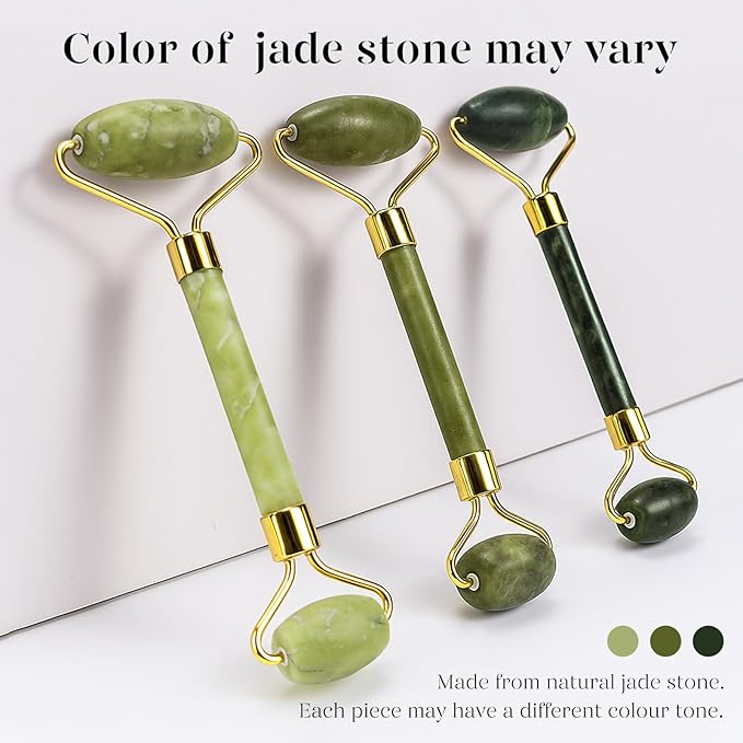 BAIMEI IcyMe Gua Sha & Jade Roller Set for Facial Sculpting and Relaxation