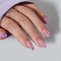 BTArtbox Press On Nails, Mermaid Tail, Short Almond, French Tip, 32Ct
