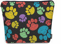 Kalygon Woman Makeup Bag Dog Paw, Rainbow Doodle Paw Prints Cat Footprint Makeup Bags Travel Cosmetic Bags Toiletry Makeup Organizer Pencil Pouch Make Up Cosmetic Bag For Owners Lady Birthday Gifts