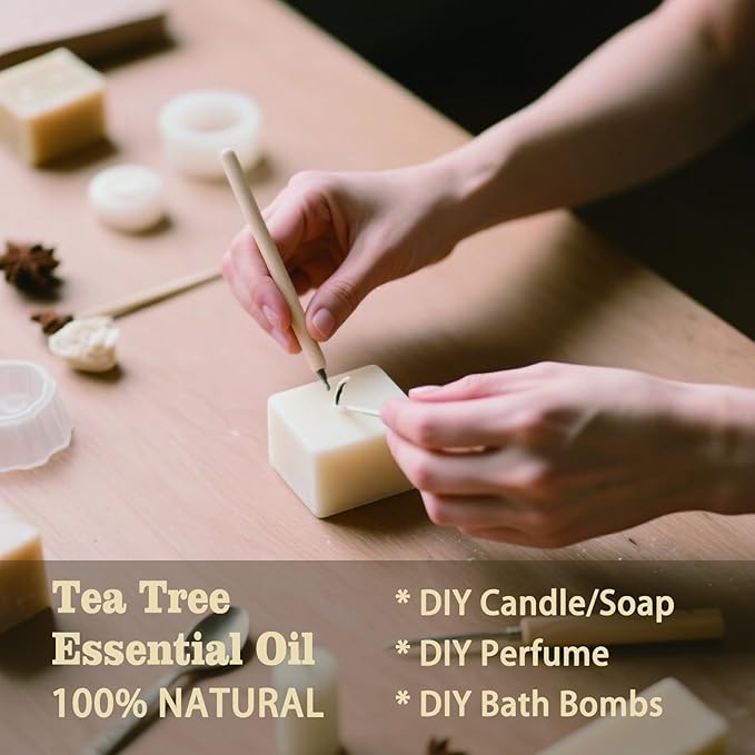 MLYNKL Tea Tree Essential Oil,Tea Tree Oil for Massage Home,4 fl oz