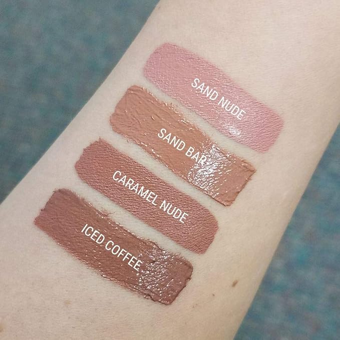 Aromi Natural Lipstick | Nude, Light Brown Lip Color for Women, Creamy Moisturizing, Vegan, Handmade, Dye-free, Palm-free (Iced Coffee)