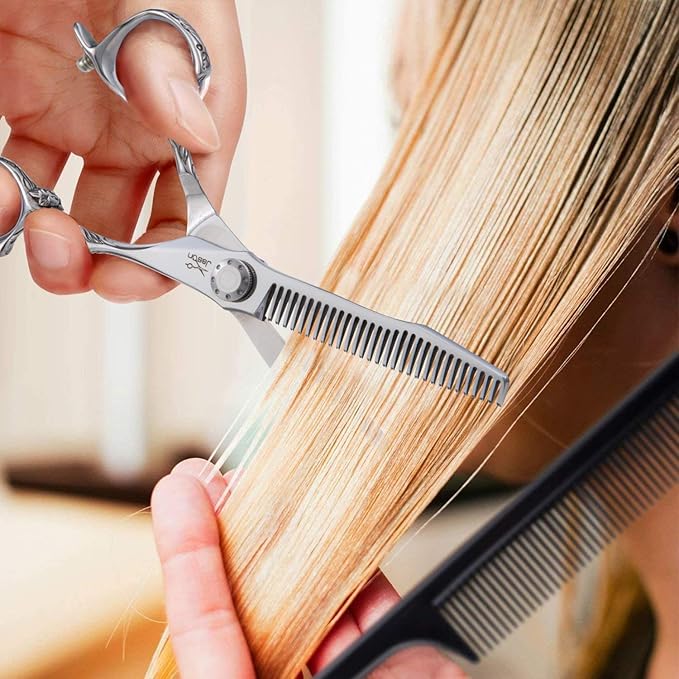 JASON Hair Thinning Scissors Shears - 6" 30-Tooth Barber Cutting Scissor