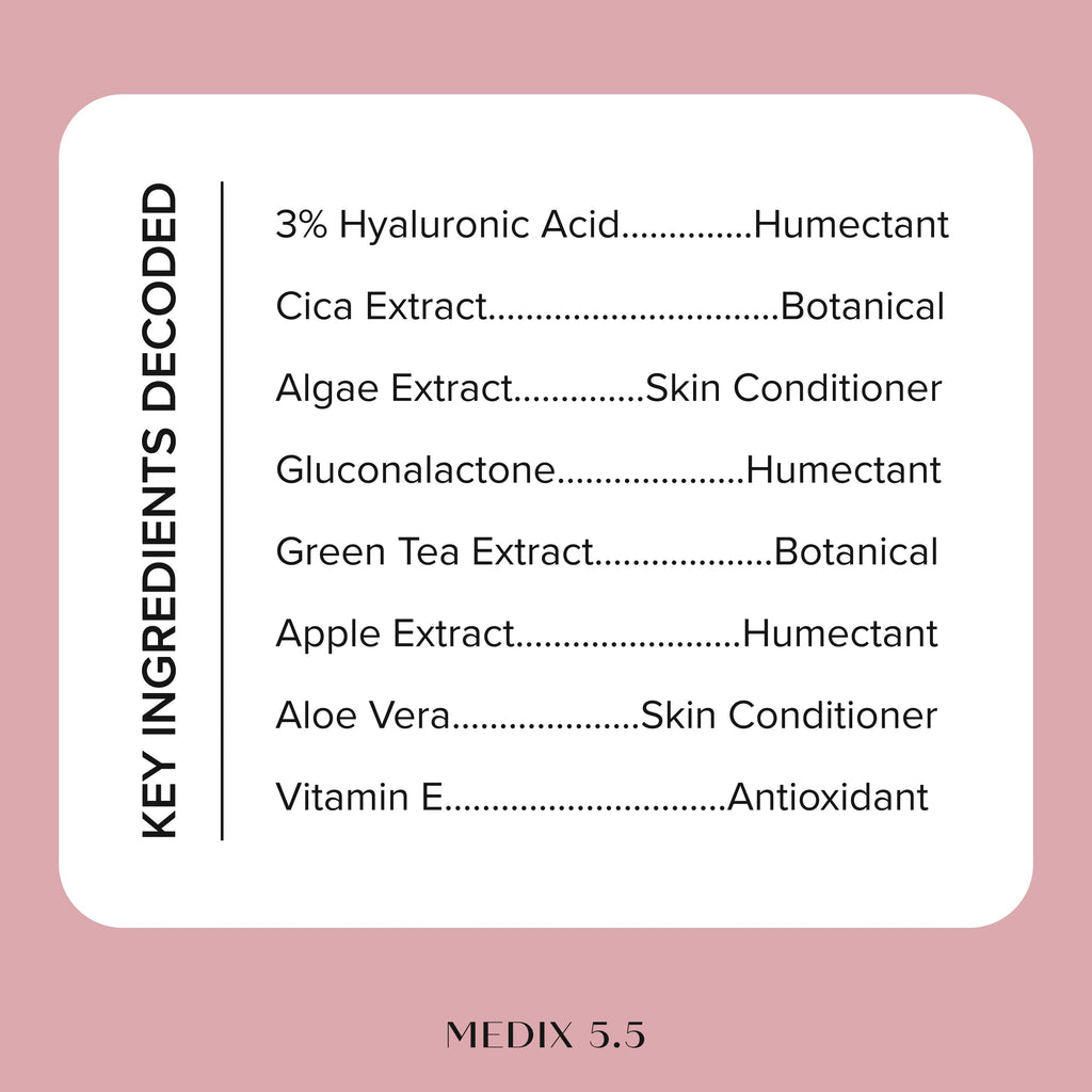 MEDIX 3% Concentrated Hyaluronic Acid Hydrating Gel Body Booster Dry Skin Moisturizer, Anti Aging Skin Care Booster For Restoring Skin Barrier, Wrinkles, Age Spots, & Fine Lines, 1.7 Fl Oz