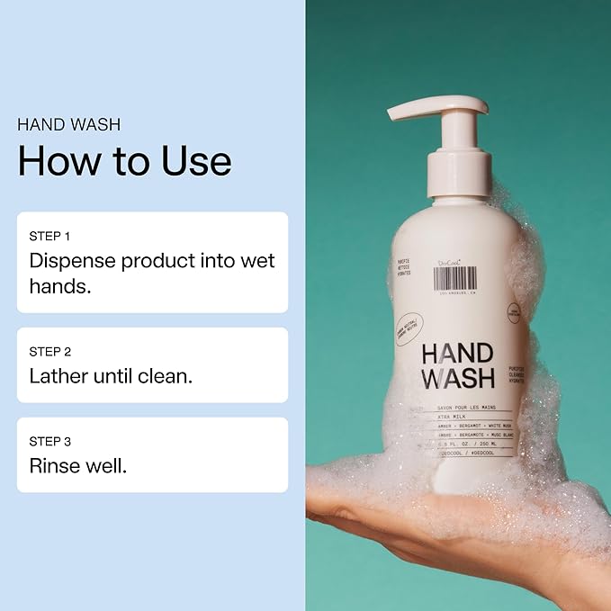 DedCool, Hand Wash, Xtra Milk, Gentle Hydrating Cleanser, 8.5 fl oz