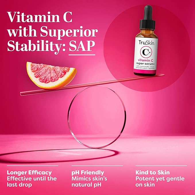 TruSkin Vitamin C Super Serum for Face, 5 Skin Benefits, 2 fl oz