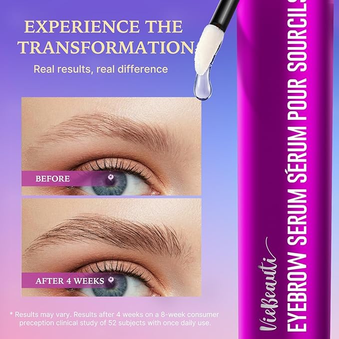 VieBeauti Eyebrow Growth Serum for Longer Fuller Thicker Looking Brows