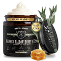 Organic Beef Tallow for Skin & Face - Whipped Honey Balm, Eucalyptus (4 OZ)