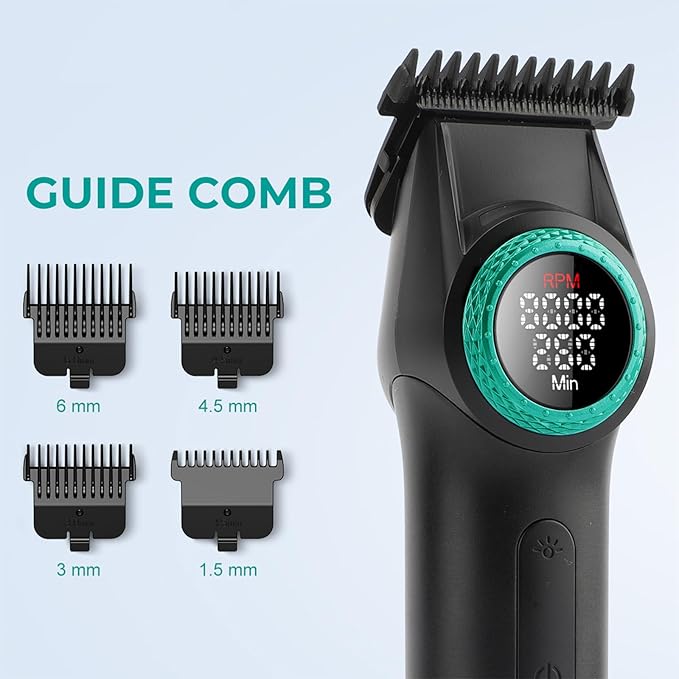 VGR 977 Cordless Hair Trimmer for Men with Zero-Gap T-Blade, Black