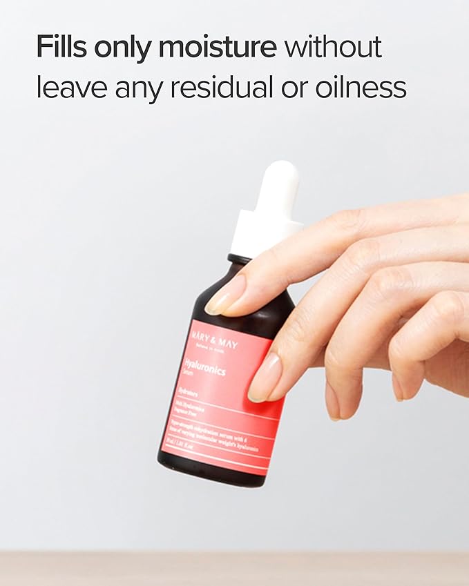 Mary&May Hyaluronic Acid Serum with 6 Types HA, 1.01 fl oz