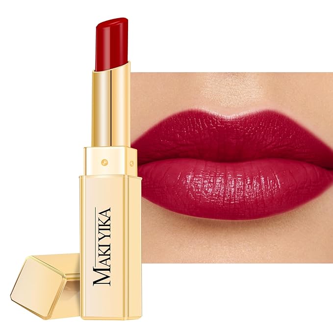 MAKI YIKA Moisture Burgundy Lipstick for Women Hydrate Tinted Lip Balm