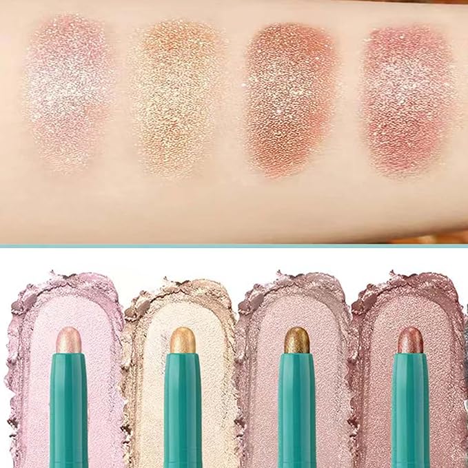 TWLBXMG Eyeshadow Stick Eye Shadow Brightener Stick Eyeliner Pencil Cream Shimmer Glitter Smooth Eyeshadow Stick Pencil Nude Korea Primer Highlighter Natural Waterproof Long Lasting Gray Black # 05