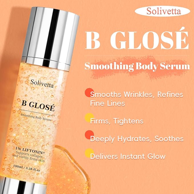 Body Serum for Wrinkles – Anti-Aging Smoothing & Firming Glossy Serum with LIFTONIN®, Peptides & Collagen, Hydrating & Tightening Formula 100 ML