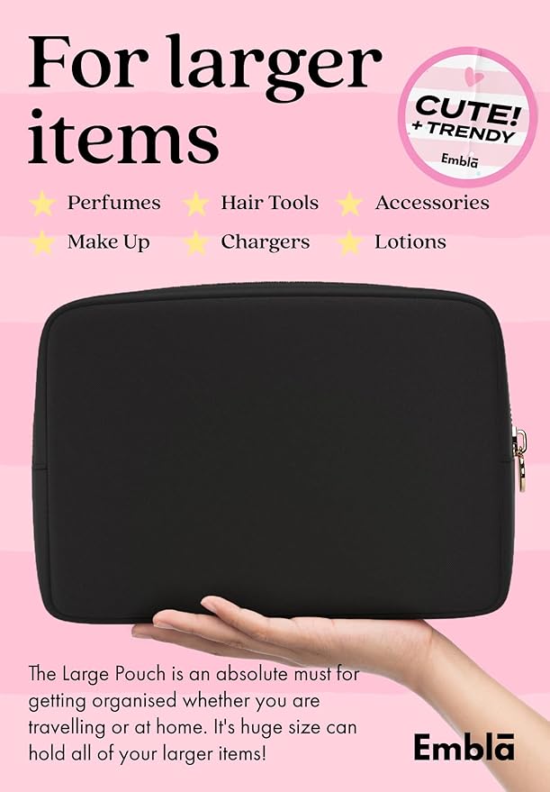 Makeup Bag for Women, Travel Cosmetic Organizer, Waterproof Toiletry Pouch