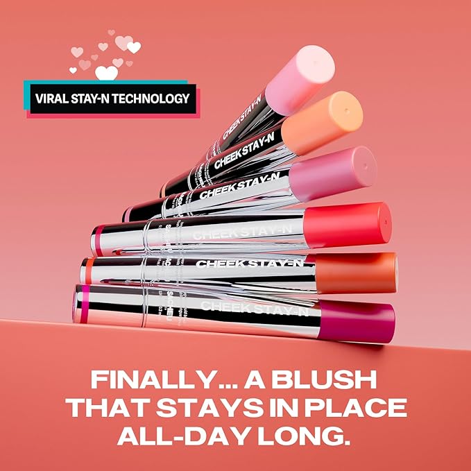 Sacheu Cheek STAY-N Liquid Blush for Cheeks — High Pigment, Buildable, Lightweight Cream Blush for Dewy & Radiant Flushed Cheeks — Long-lasting & Cruelty Free, I'm Guilty