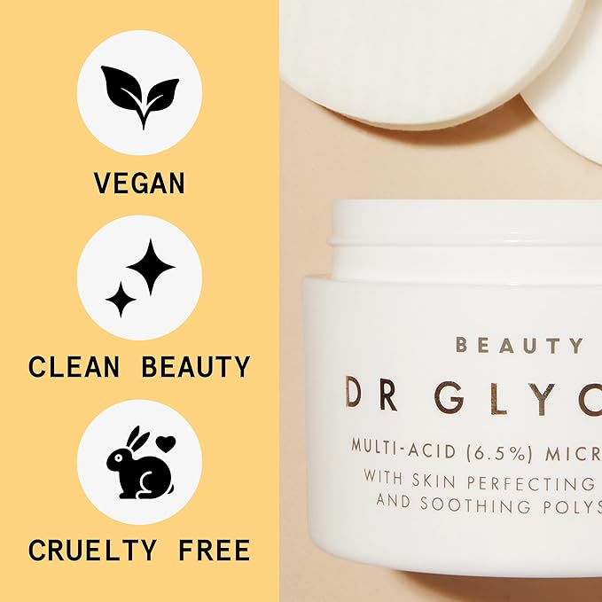Beauty Pie Dr Glycolic Acid Micropeeling Pads | Exfoliating Pads | 50 Count
