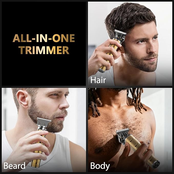 Ufree Beard Trimmer for Men, T-Blade Hair Trimmer, Zero Gap Edger Clippers