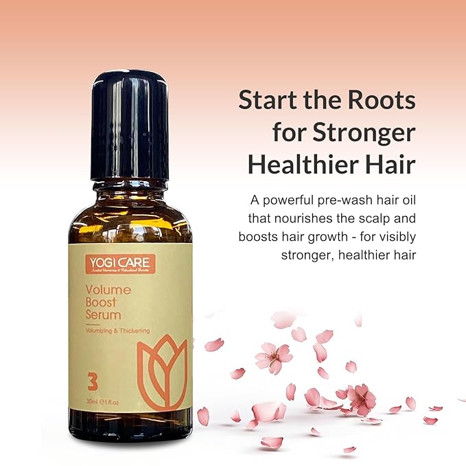 YOGI CARE Aroma Therapy Pre-Wash Hair Oil Serum 30ml / 1 Fl.oz (Volumizing & Thickening)