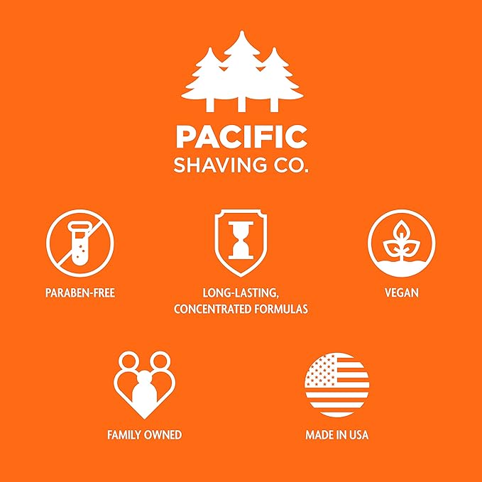 Pacific Shaving Company Natural Men's Shaving Cream, 7 Oz (2 Pack)