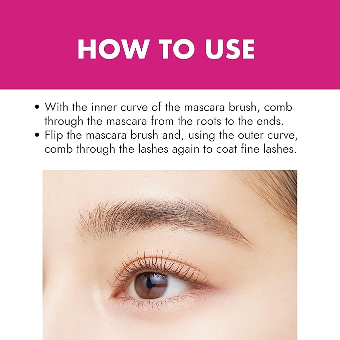 Heroine Make by KissMe Waterproof Mascara Brown | Volumizing, Lengthening & Smudge-Proof Formula | Waterproof Mascara for Long-Lasting Curl & Volume | Made in Japan