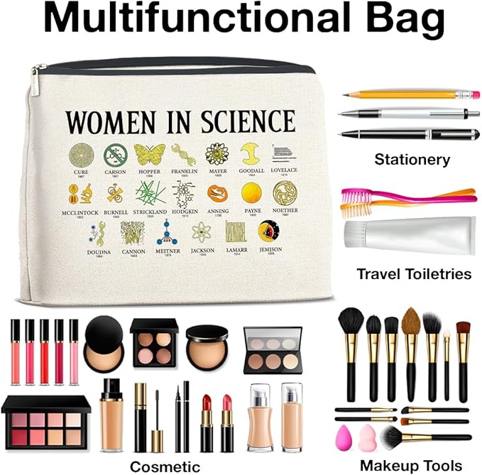 UPNEGE Science Gifts for Teachers Women Science Lovers Makeup Bag
