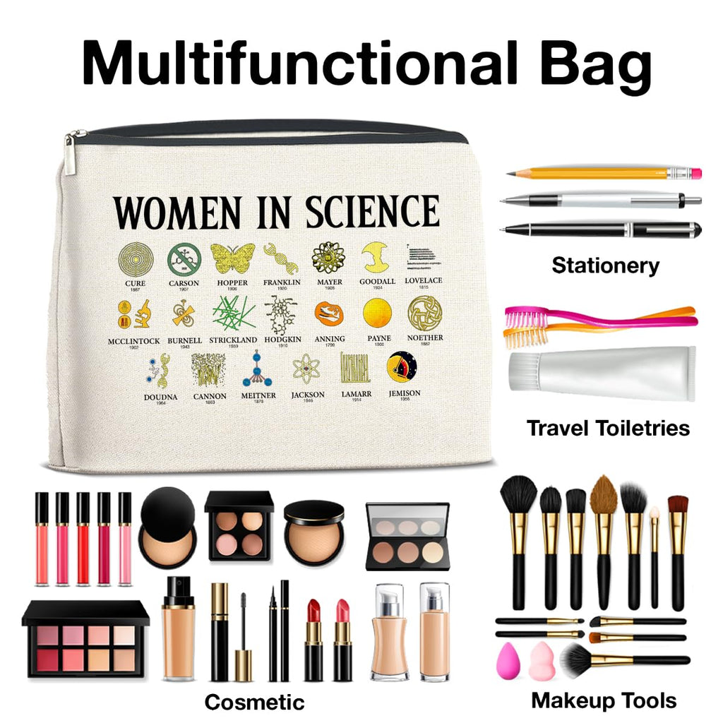 UPNEGE Science Gifts for Teachers Women Science Lovers Makeup Bag