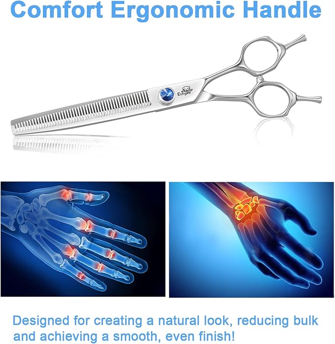 ETHYXE 7" Thinning Shears for Dogs – 50 Teeth Thinning Scissors