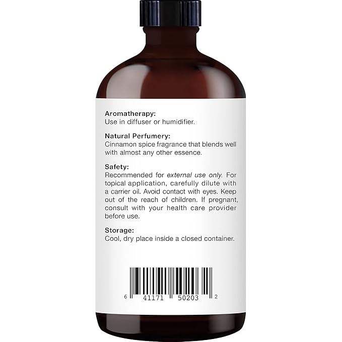 Majestic Pure Cinnamon Essential Oil for Diffuser - 4 Fl Oz