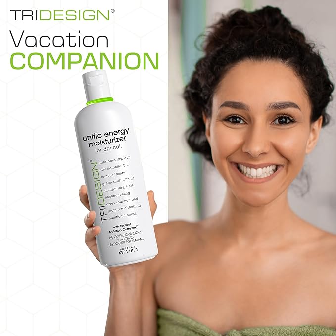 TRIDESIGN Unific Energy Moisturizer Deep Hair Conditioner Dry Damaged, 32oz