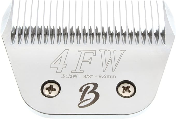 Bucchelli Detachable A Series Wide 4f Blade Dog Grooming Cuts Length 3 3/8" - 9.6mm Japanese High Carbon Steel Dog Grooming Blade Supplies | Detachable Blade Clippers (Compatible A5 Series(B4FW)