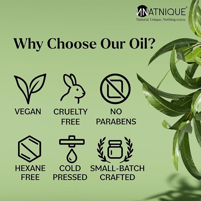 Natnique Organic Jojoba Oil – Brush Included – USDA Certified, Cold Pressed, Unrefined & Hexane-Free – Pure Moisturizer for Hair, Face, Skin, Beard, Scalp, Nails & Cuticles – Natural Care (2 oz)
