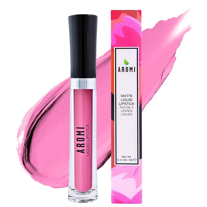 Aromi Poodle Skirt Matte Liquid Lipstick, Medium, Bubblegum Pink Shade