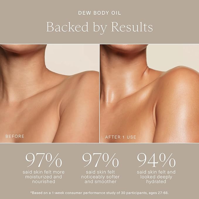 Oak Essentials Dew Body Oil, Hydrating Dry Body Oil, 3.4 fl oz