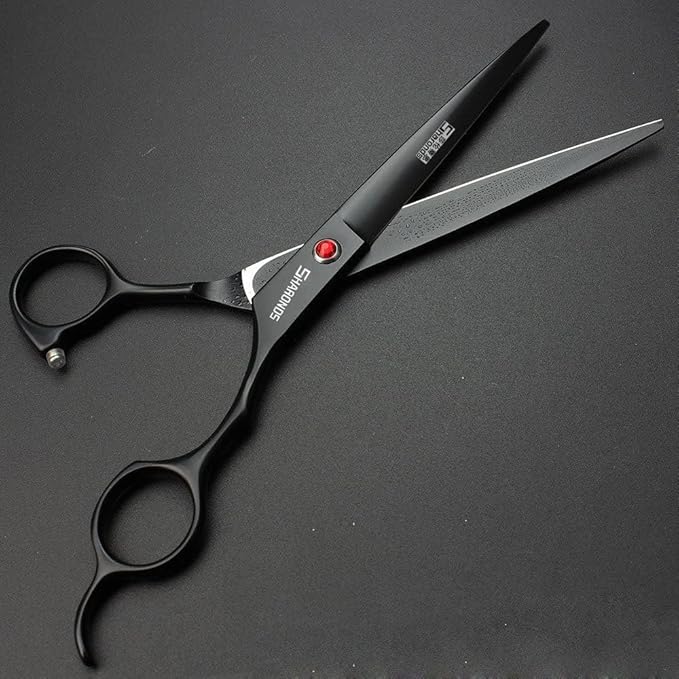 SHARONDS 6/7 Inch Professional 440C Hair Cutting Scissor(7 in cut)