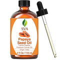 SVA Papaya Seed Carrier Oil, Glass Bottle with Dropper, 4 Fl Oz (118 ml)