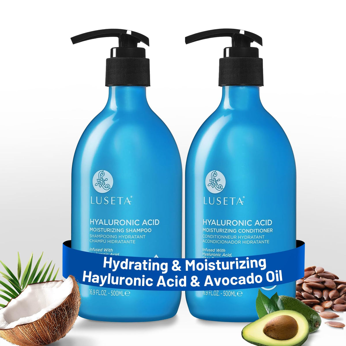 Luseta Glossy Pearl Shampoo and Conditioner Set Color Safe