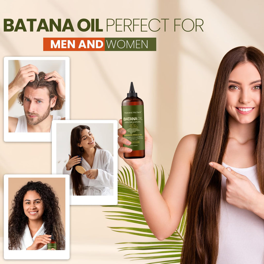 Batana Oil for Hair Growth 8 Fl Oz - Cold Pressed