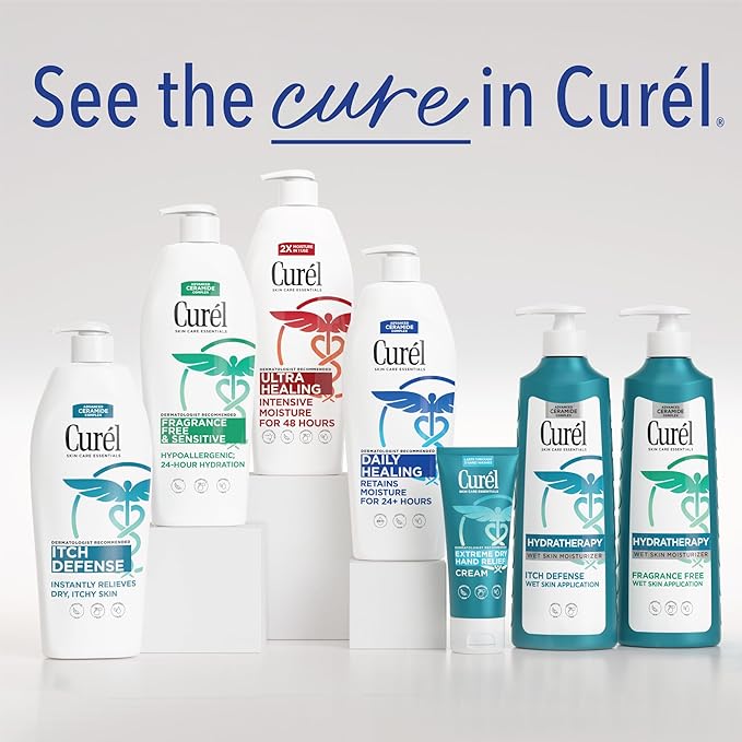 Curel Itch Defense In Shower Lotion For Wet Skin, 12 fl oz