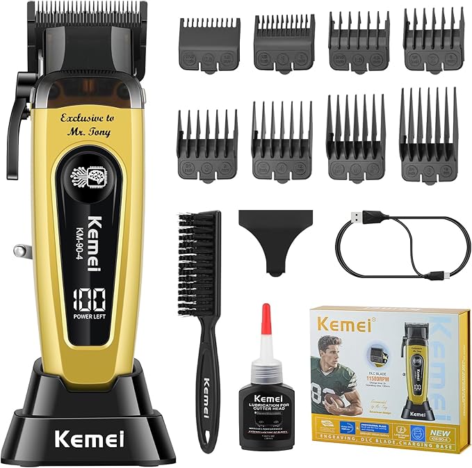 KEMEI 90-4 Professional Hair Clippers for Men 11500 RPM Barber Clippers