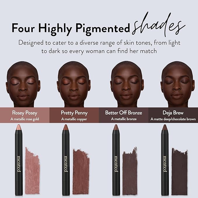 Mented Cosmetics Color Intense Eye Shadow Sticks, Pretty Penny, 0.05oz