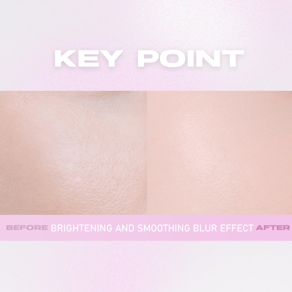 ABOUT TONE Powder Pact - Pressed Powder Compact with Mirror and Puff Makeup Fixing Setting Natural Blur Semi-Matte Finish Transparent Face Tone-Up Oil & Sebum Control Vegan (GLOW POWDER PACT)