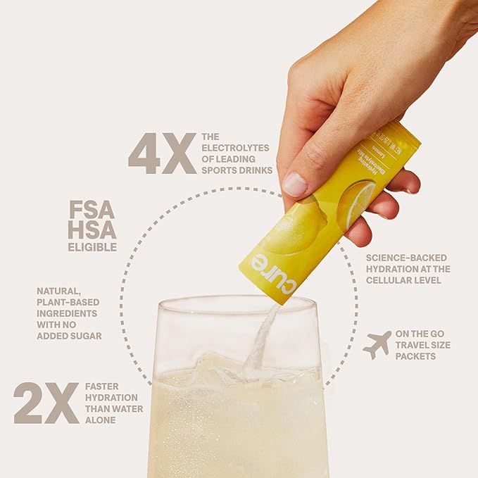 Cure Hydration - Electrolyte Drink Powder Lime 14 Packets