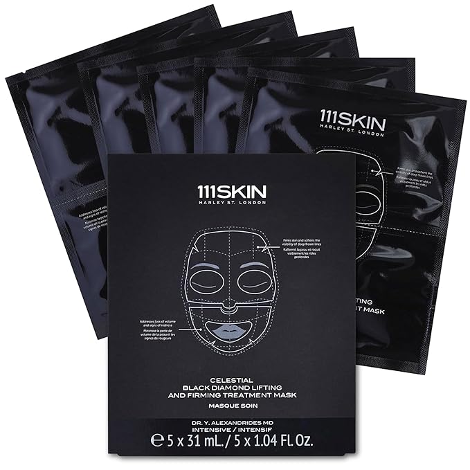 111SKIN Celestial Black Diamond Lifting and Firming Treatment Mask Set of 5