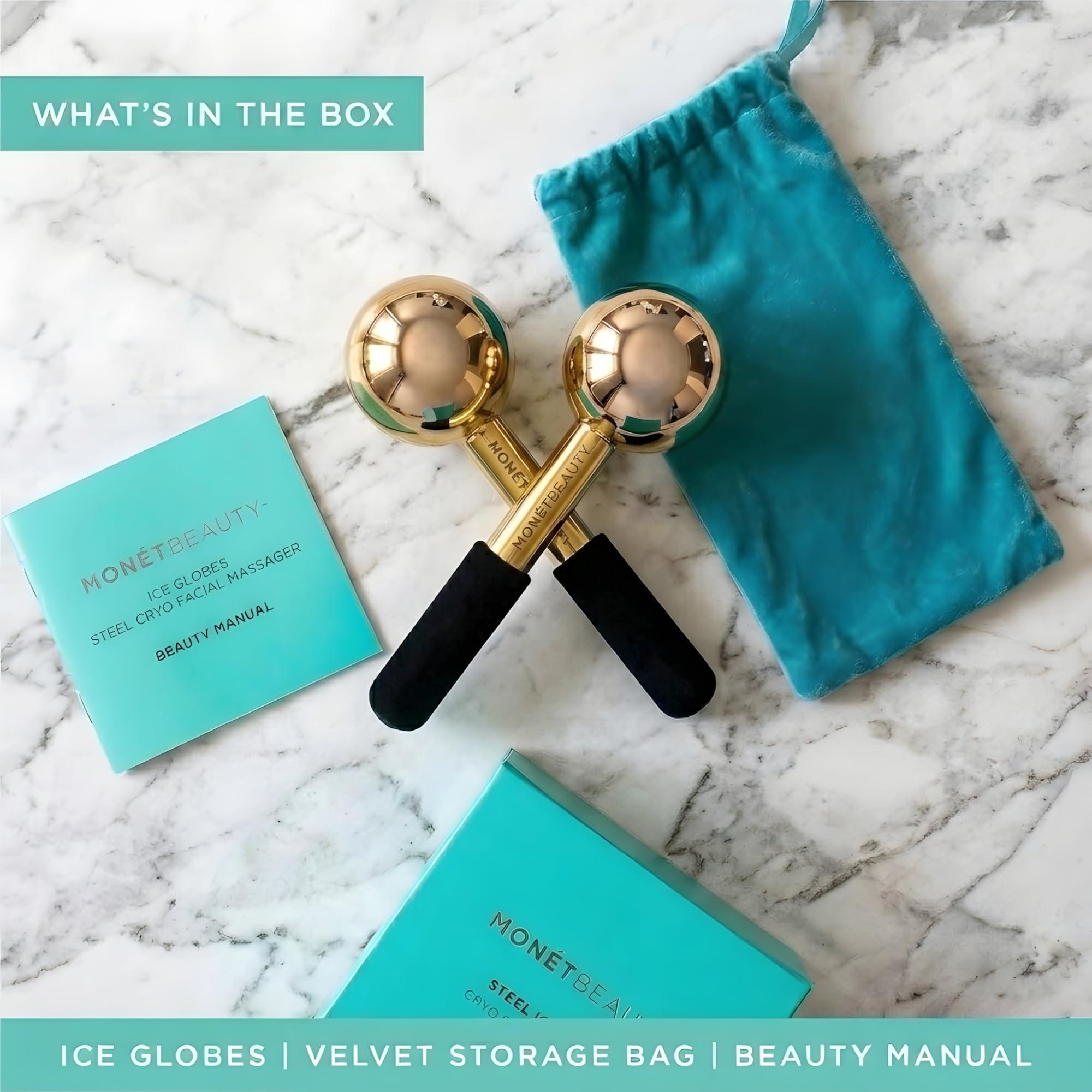 Tighten Skin, Depuff & Sinus Relief? Stainless Steel Ice Globes for Facials, Durable Cryo Globes Instantly Reduce Puffiness, Tighten Pores, Face Globes Facial Massages & Daily Beauty Routine