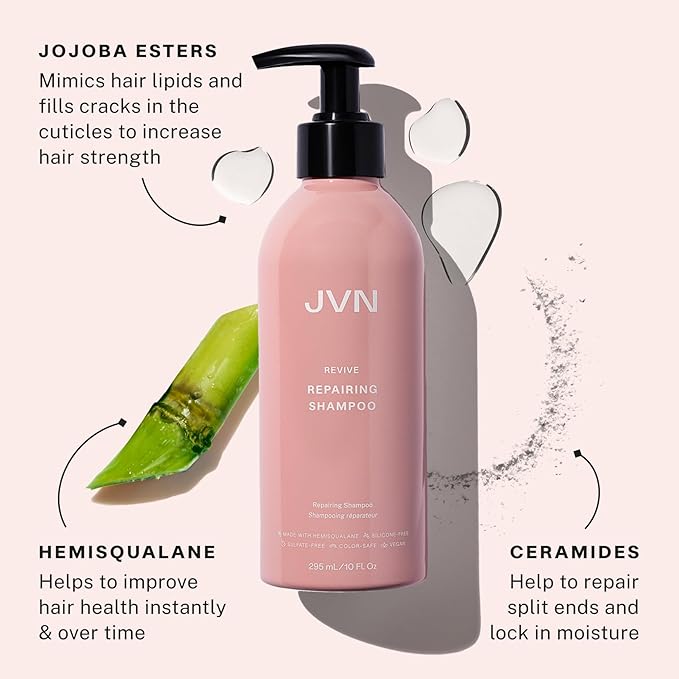 JVN Revive Repairing Shampoo & Conditioner Set, 20 Fl Oz