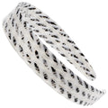 Camila Paris CP3465 French Headband for Women, Handmade White and Gray, Strong Hold Grip Women's Hair Band, Ligth and Very Flexible, No Slip Durable Styling Girls Hair Accessories, Made in France
