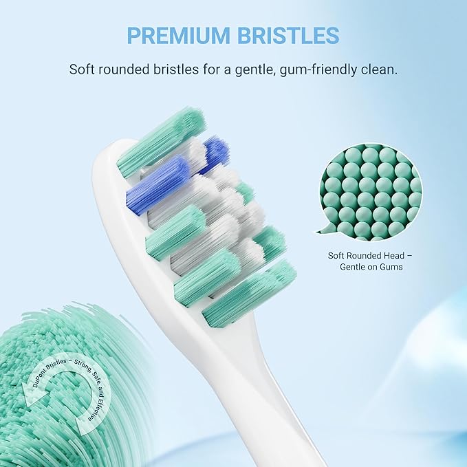 PERECT Replacement Toothbrush Heads for Philips Sonicare, 6 Pack