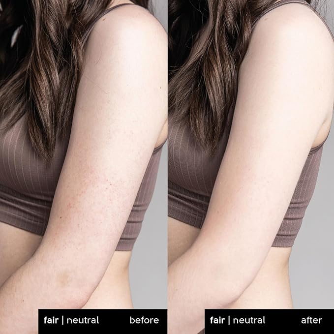 Tinge Body Makeup, Water & Transfer Resistant, Medium Coverage Cream, Lasts Up to 48 Hours, For All Skin Types, Fragrance Free, Vegan, American Made, 3.38 Fl Oz. - Fair Neutral